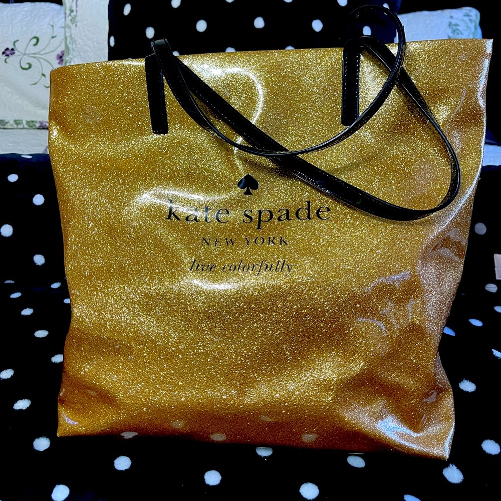 Glitter Gold Kate Spade♠️ Tote